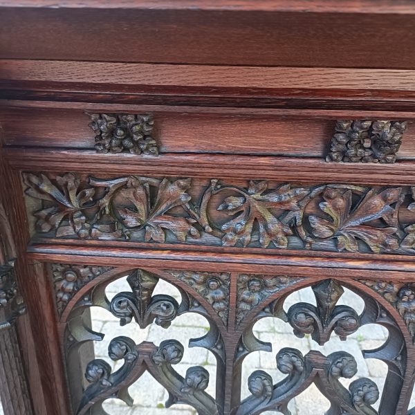 Victorian Oak Prayer Kneeler - Image 5