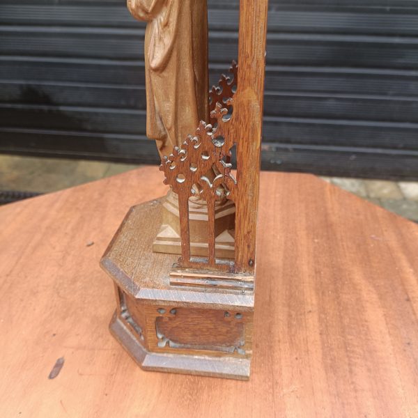 Carved Madonna Shrine - Image 4