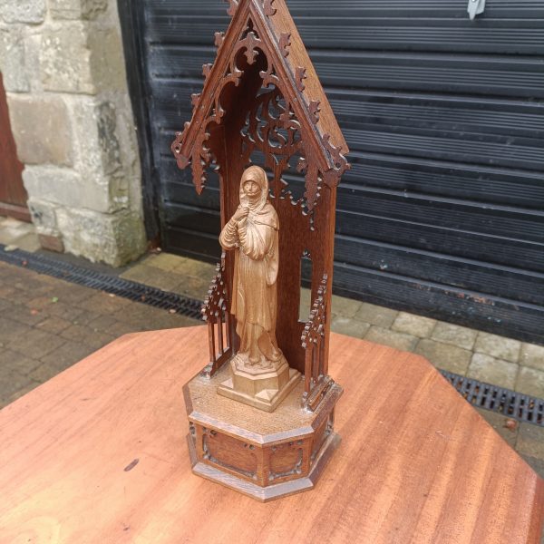 Carved Madonna Shrine - Image 3