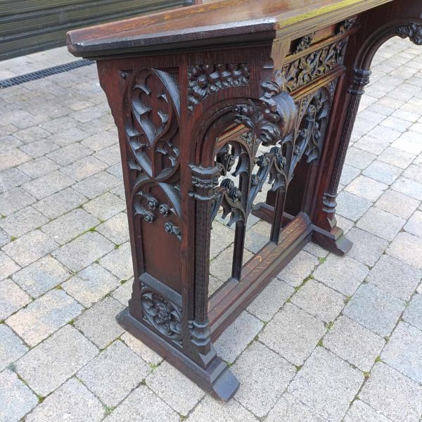 Victorian Oak Prayer Kneeler - Image 2