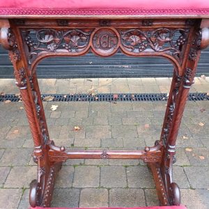 Church Carved Oak Prayer Kneeler