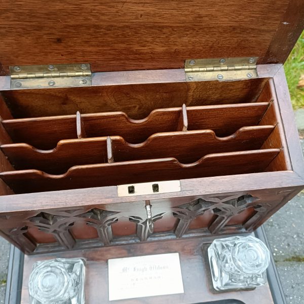 Church Gothic Stationary Desk Box C1875 - Image 2