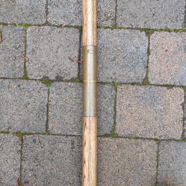 Oak Church Banner Holder. 8 ft Pole. Gothic. C 1890 - Image 3