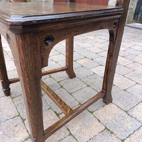 Gothic Victorian Oak Church Chair in the Pugin Style. - Image 4