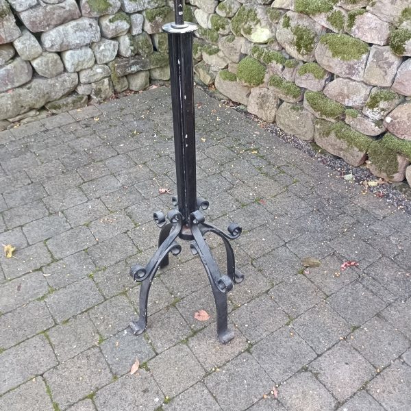 Church Candle Stand. Wrought Iron. Gothic.C 1895 - Image 3