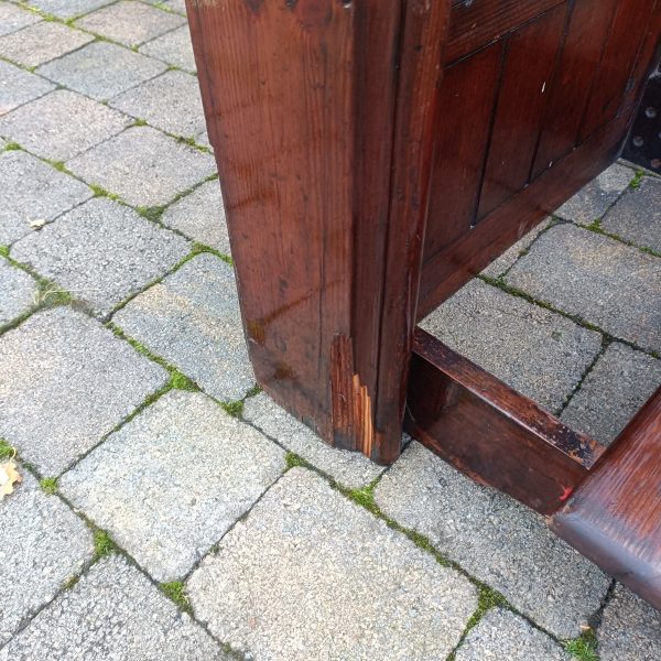 Pitch Pine Church Gothic Prayer Kneeler.C 1895 - Image 6