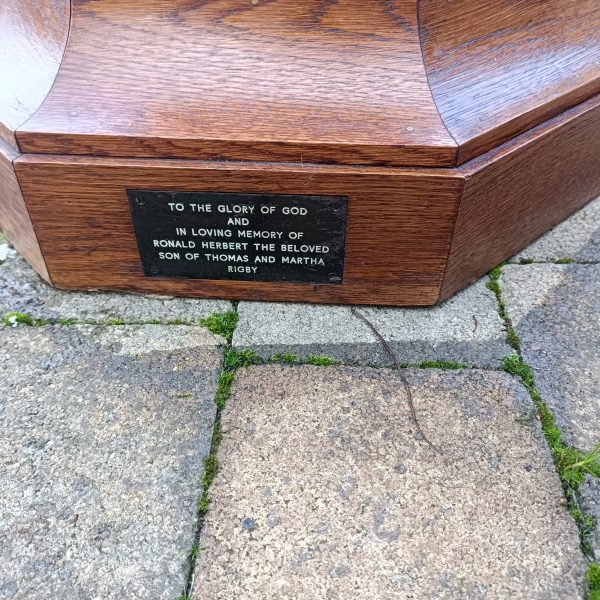 Amazing Large Church Baptism Pine Font. C 1880.Original Copper Water Bowl. - Image 4