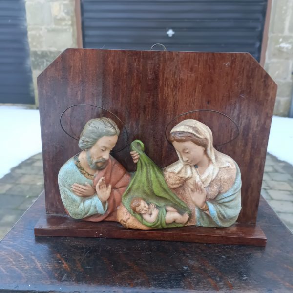 Church " Birth of Christ " Scene. Very unusual. Ready to hang. - Image 2