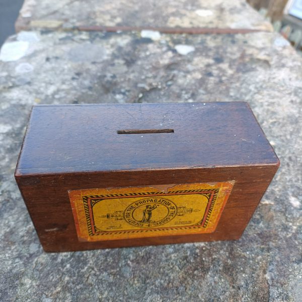 S.P.G. Oak Missionary Collection Box. C 1900s - Image 5