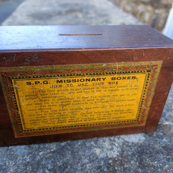 S.P.G. Oak Missionary Collection Box. C 1900s - Image 3