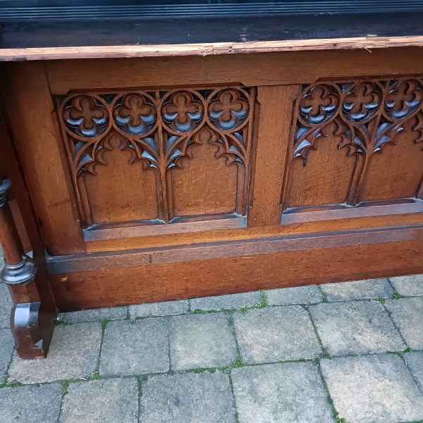 English Oak Church Choir Screen C1870 - Image 2