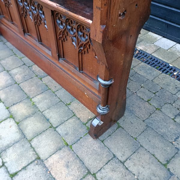 English Oak Church Choir Screen C1870 - Image 3