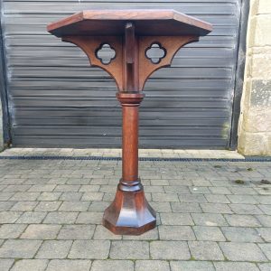 Church Oak Wall Stand. Gorhic. Rare