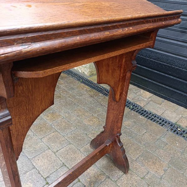 Amazing Oak Church Lectern. Pugin Style. Gothic. Carved. - Image 6