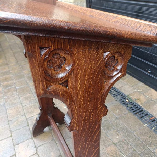 Amazing Oak Church Lectern. Pugin Style. Gothic. Carved. - Image 2
