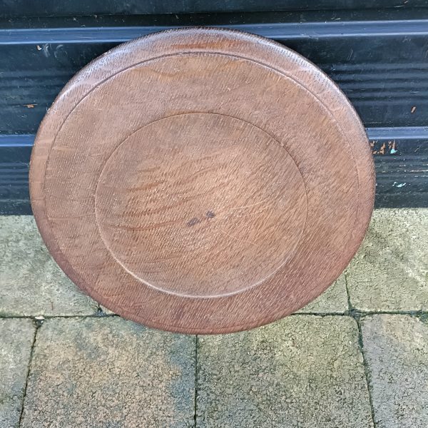 Church Holy Communion Oak Bread Plate. Silver Coloured Cross insert. - Image 3