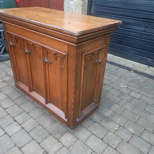 English Church Pine Alter. The top has seen better days but is there. See photos. - Image 7