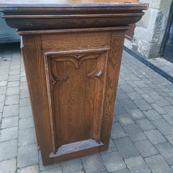 English Church Pine Alter. The top has seen better days but is there. See photos. - Image 3