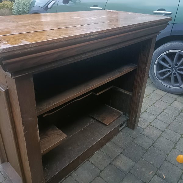 English Church Pine Alter. The top has seen better days but is there. See photos. - Image 4