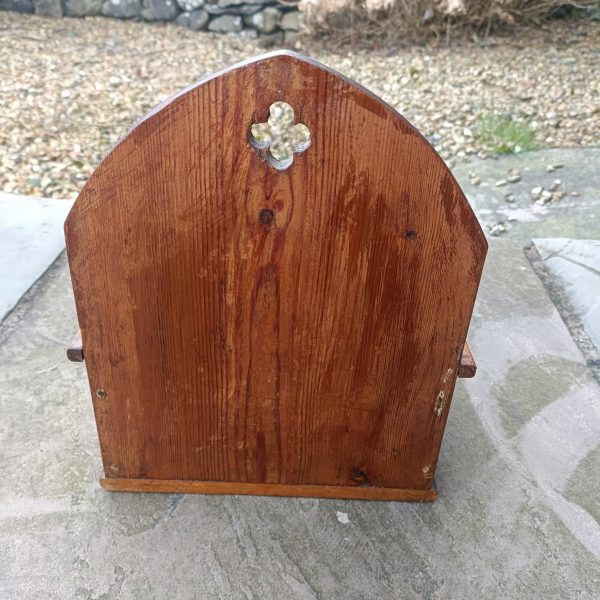Original Church Pitch Pine Expenses Book Holder. - Image 5