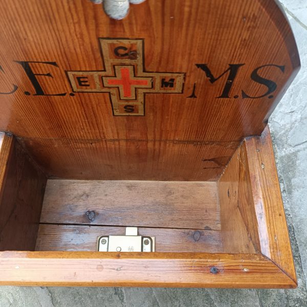 Original Church Pitch Pine Expenses Book Holder. - Image 3