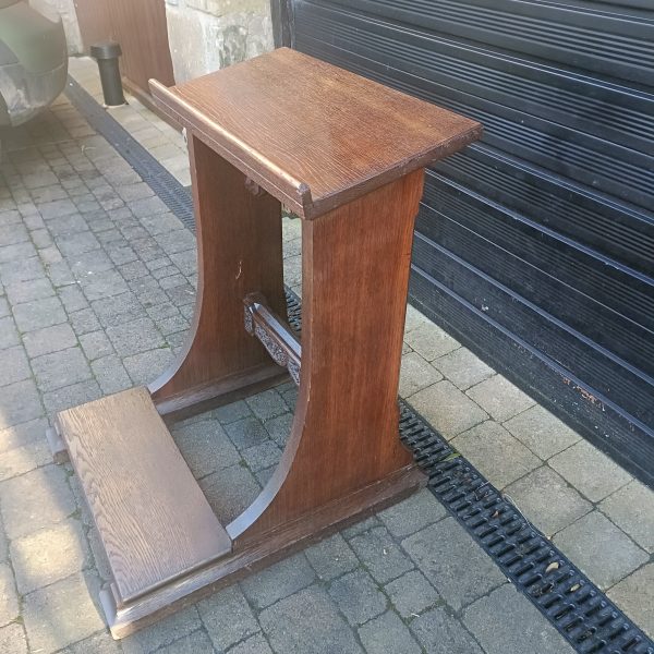 English Oak Prayer Kneeler.C1880. Solid. - Image 3