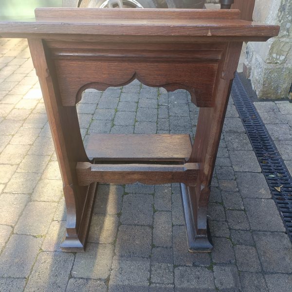 English Oak Prayer Kneeler.C1880. Solid. - Image 4