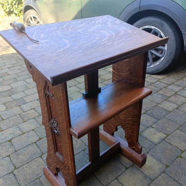 English Church Oak Lectern. C1885 - Image 6