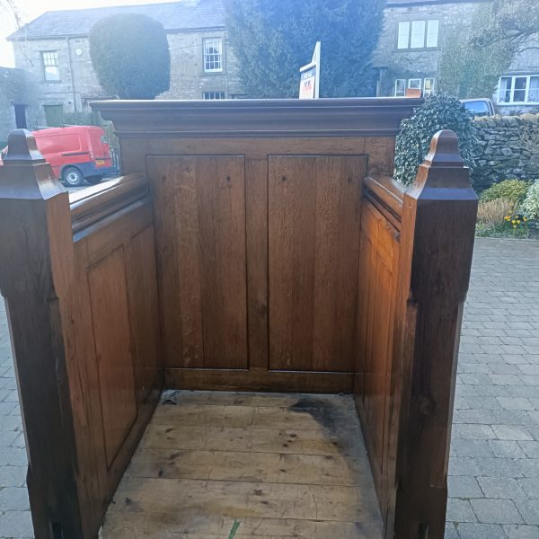 English Church Oak and Pine Gothic Pulpit. C1880 - Image 4