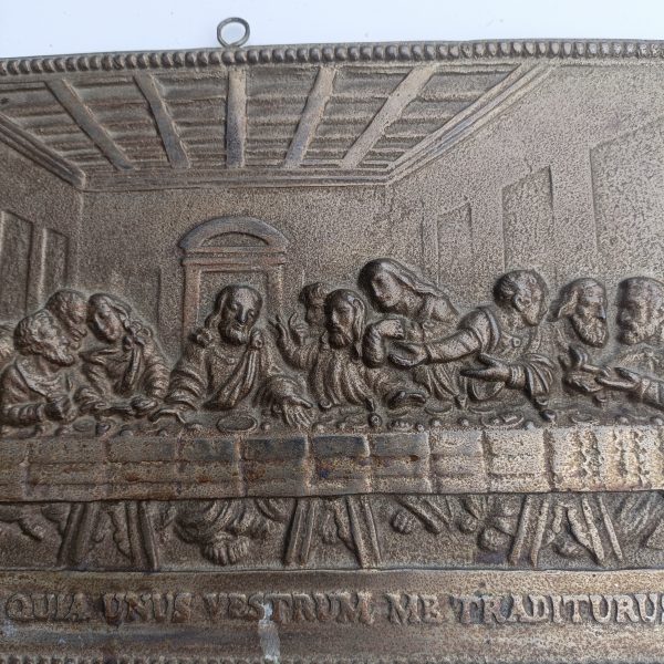 Heavy Metal Last Supper Plaque ready to hang. 9ins x 14 ins. - Image 2