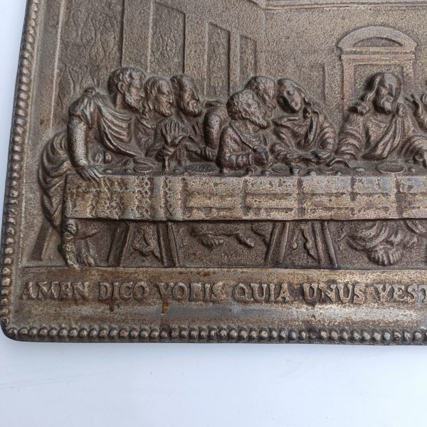 Heavy Metal Last Supper Plaque ready to hang. 9ins x 14 ins. - Image 3