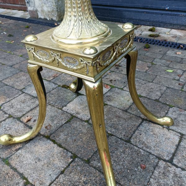 Large Church Brass Alter Candle Stand.C1911, - Image 3