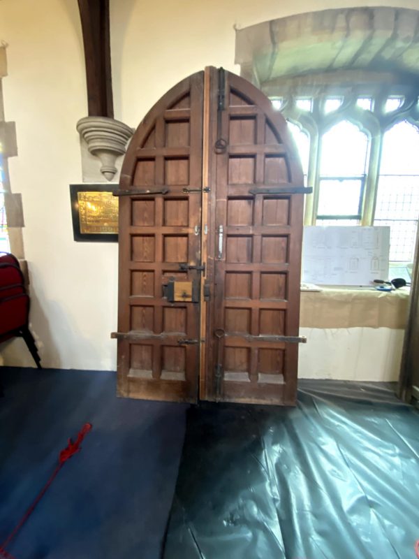 C1886 St Marys Church Ingleton Yorkshire Arch Gothic Doors - Image 2