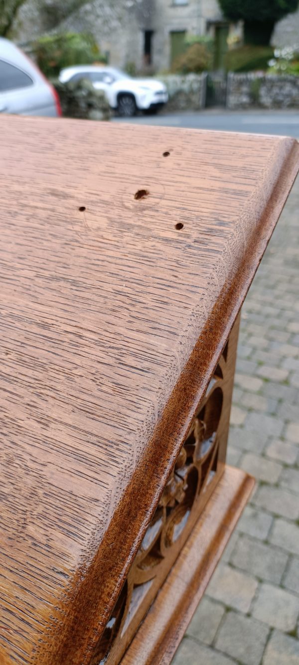 ENGLISH OAK GOTHIC LECTERN - Image 6