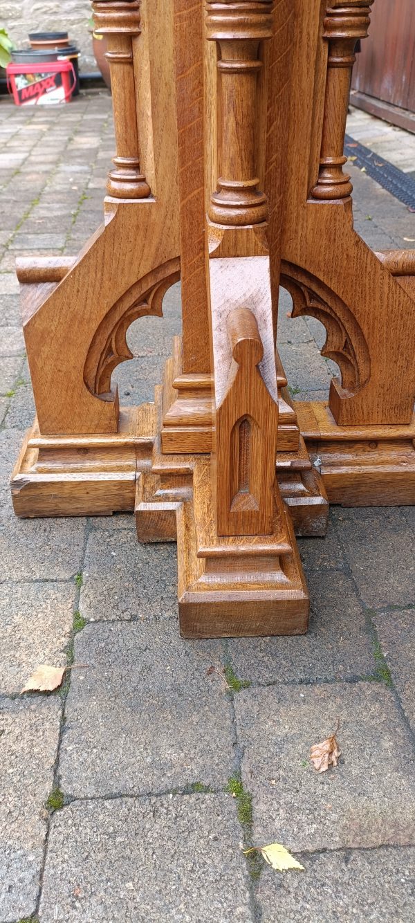 ENGLISH OAK GOTHIC LECTERN - Image 5