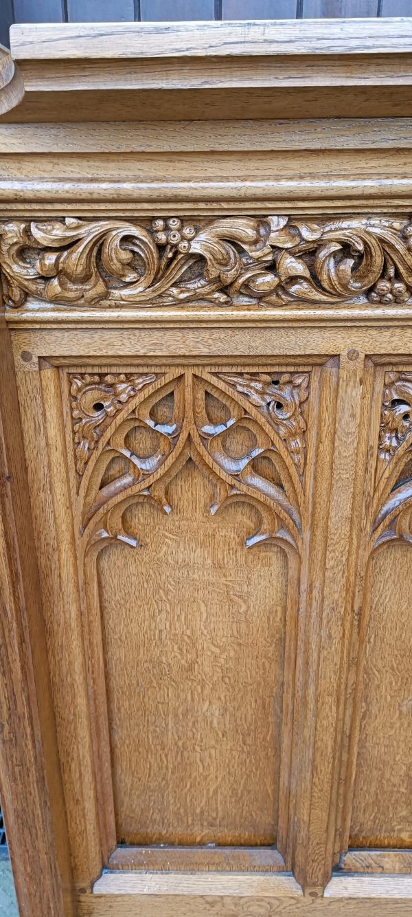 English Oak Gothic Church Lectern. C1895 - Image 2