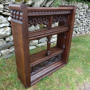 Exceptional Edwardian Carved Oak Church Gothic Lectern. Dated 1904. Ecclesiastical.
